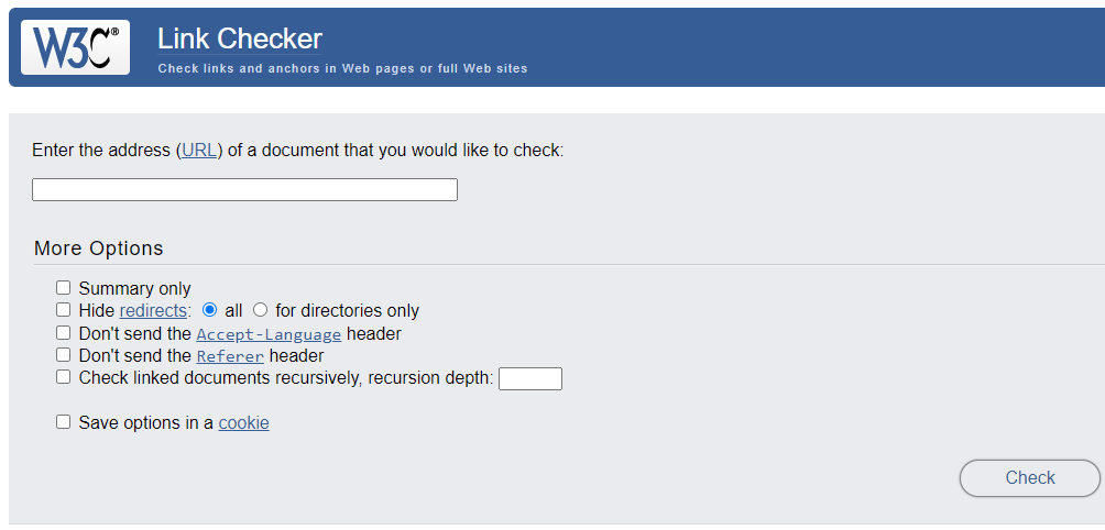W3C Link Checker