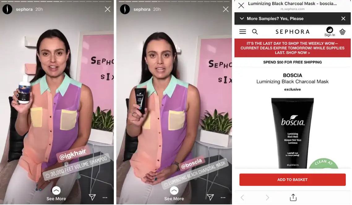 Stratégie instagram Sephora